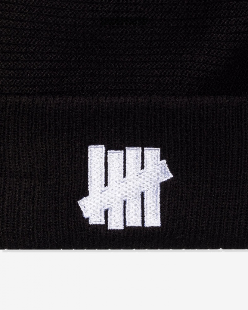 Undefeated Undftd UNDEFEATED X NE ICON CONTRAST KNIT BEANIE Kopfbedeckung Schwarz | OPWEC-5804