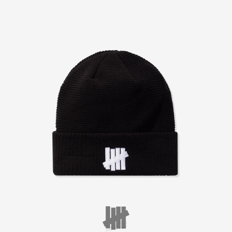 Undefeated Undftd UNDEFEATED X NE ICON CONTRAST KNIT BEANIE Kopfbedeckung Schwarz | OPWEC-5804