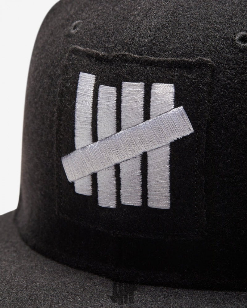 Undefeated Undftd UNDEFEATED X NE ICON PATCH FITTED Kopfbedeckung Schwarz | MGHPL-2481