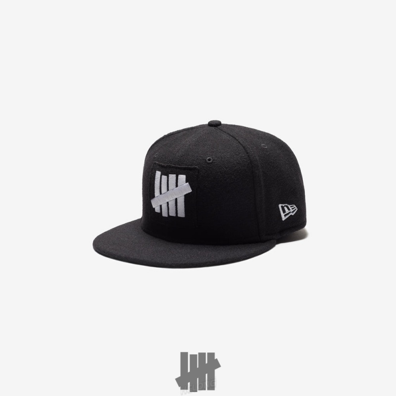 Undefeated Undftd UNDEFEATED X NE ICON PATCH FITTED Kopfbedeckung Schwarz | MGHPL-2481