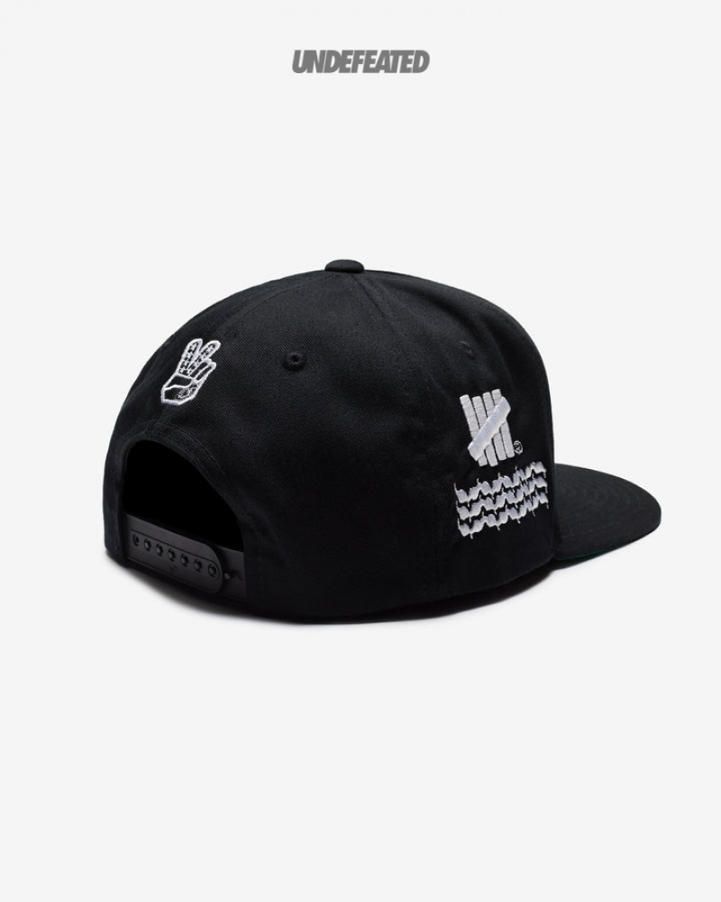 Undefeated Undftd UNDEFEATED X TROY LEE DESIGNS STRAPBACK Kopfbedeckung Schwarz | HPBWV-9675