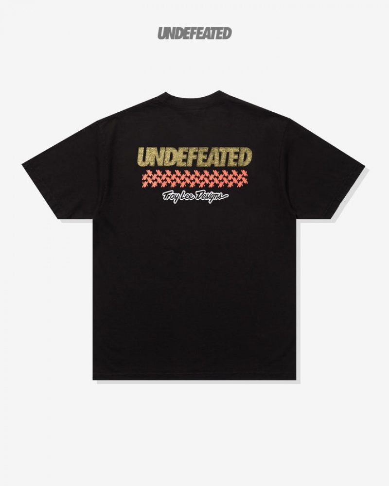 Undefeated Undftd UNDEFEATED X TROY LEE DESIGNS S/S TEE Tees Schwarz | XYISB-5609