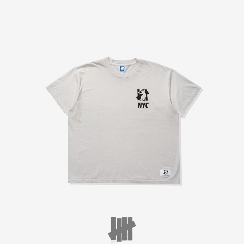 Undefeated Undftd UNDEFEATED X UNION BOROUGH S/S TEE Knit Tops Hellgrau | XDUOV-2831