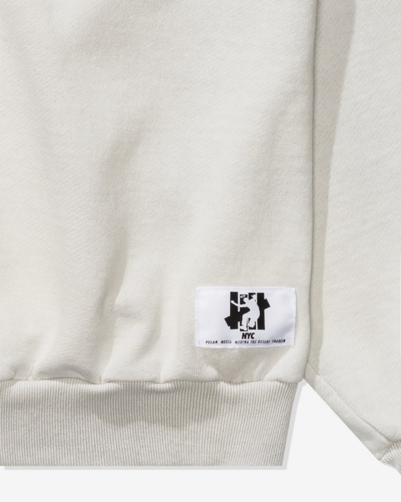 Undefeated Undftd UNDEFEATED X UNION SHAOLIN HOODIE Fleeces Hellgrau | UGXJI-9768