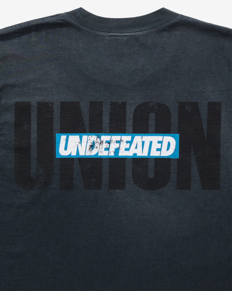 Undefeated Undftd UNDEFEATED X UNION S/S TEE - BLACK Tees Schwarz | NSBHT-4678