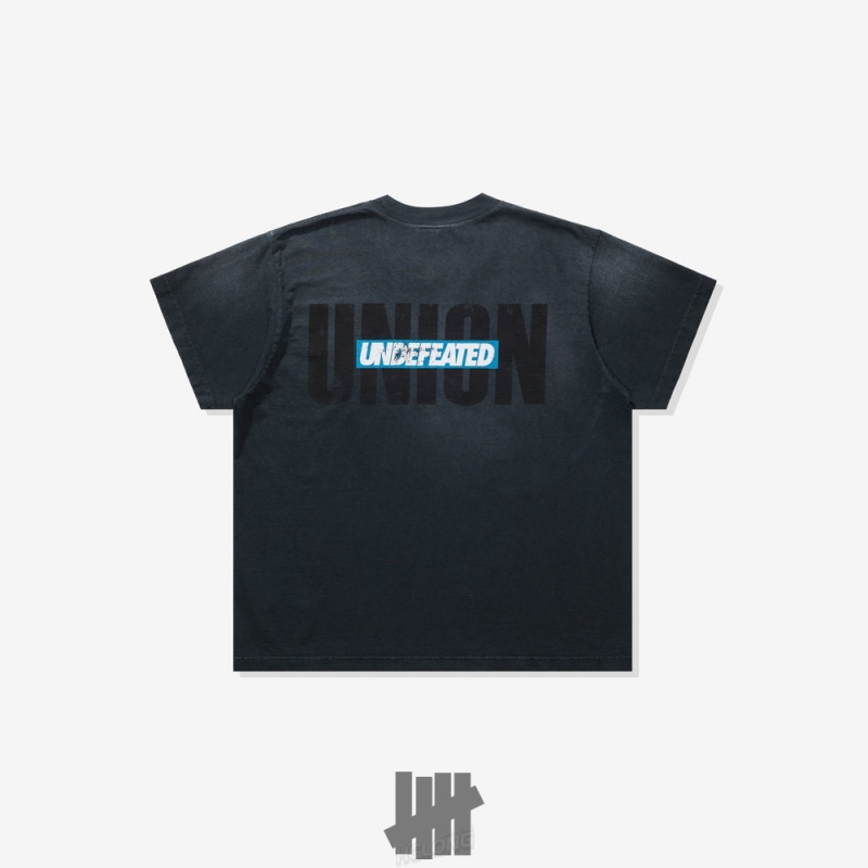 Undefeated Undftd UNDEFEATED X UNION S/S TEE - BLACK Tees Schwarz | NSBHT-4678