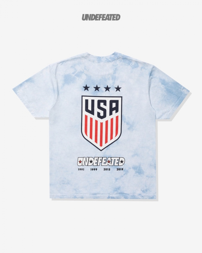 Undefeated Undftd UNDEFEATED X USWNT S/S TEE Tees Blau | DOZXF-5936