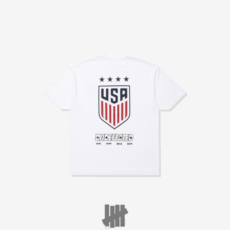 Undefeated Undftd UNDEFEATED X USWNT S/S TEE Tees Weiß | ECMAK-7483