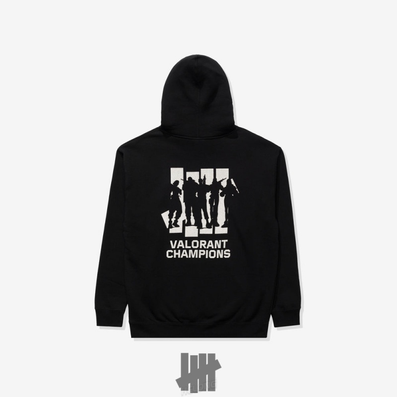 Undefeated Undftd UNDEFEATED X VALORANT HOODIE Fleeces Schwarz | FECYB-6582