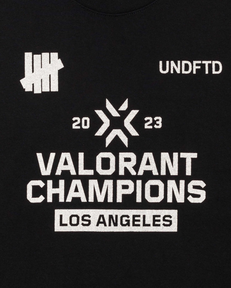 Undefeated Undftd UNDEFEATED X VALORANT S/S TEE Tees Schwarz | PENXO-9821