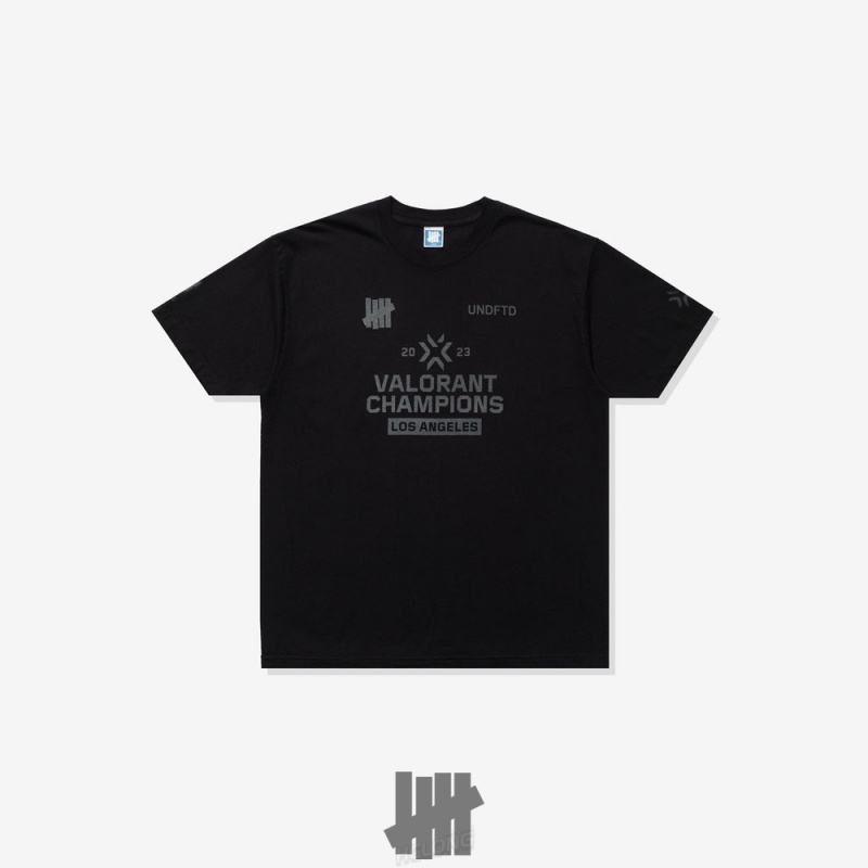 Undefeated Undftd UNDEFEATED X VALORANT S/S TEE Tees Schwarz | PENXO-9821